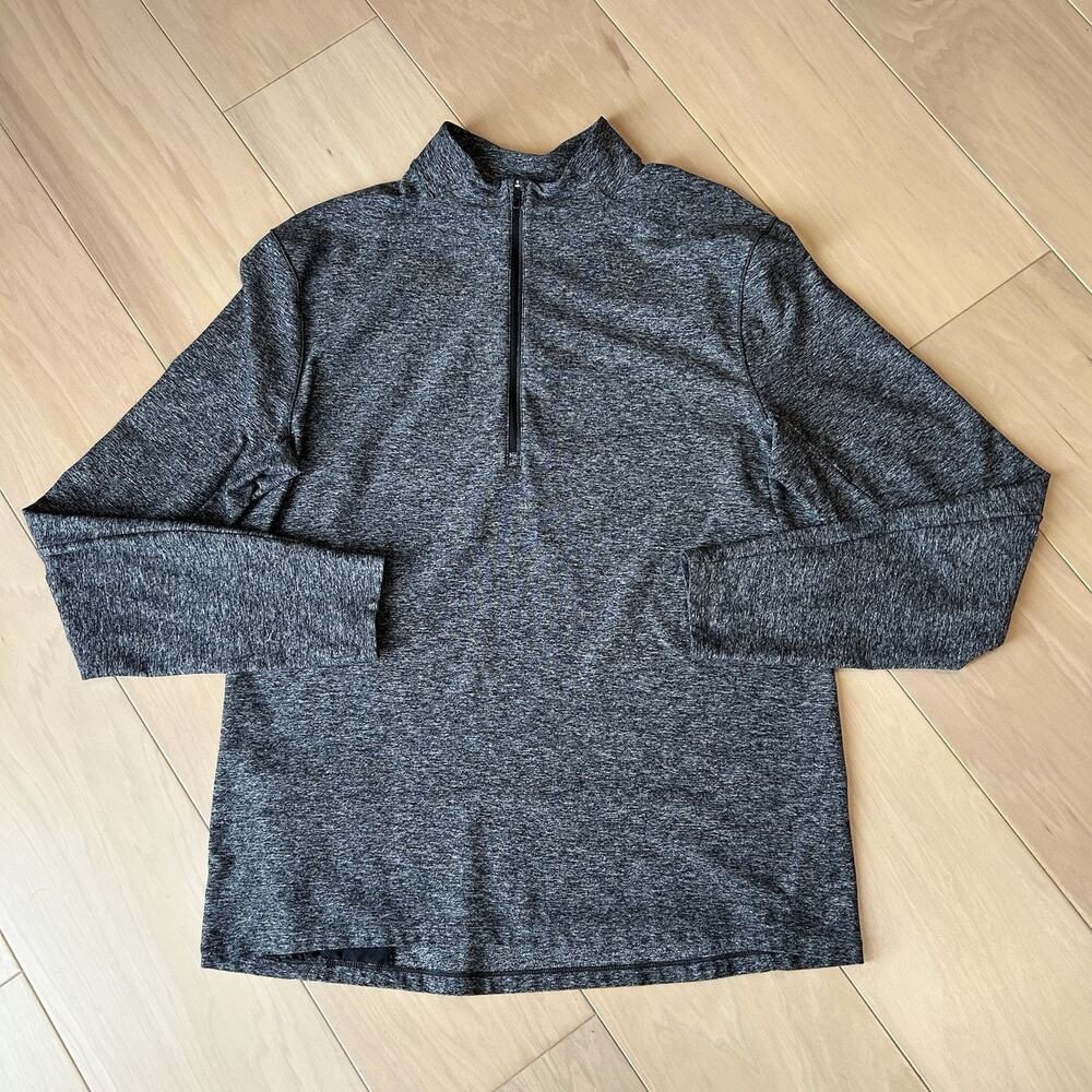 Lululemon Surge Warm 1/2 Zip Pullover Dark Gray Long Sleeve Men’s Large